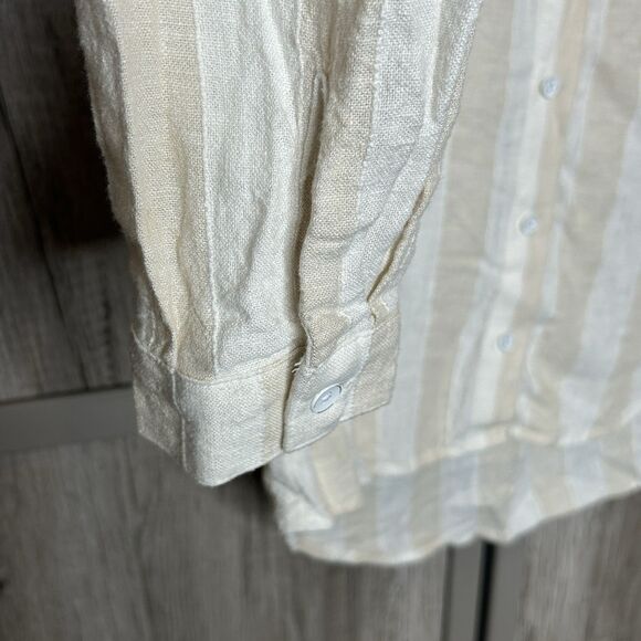 Cloth & Stone Shirt Small Top Button Up Long Sleeve Linen Blend Size S - Picture 5 of 7